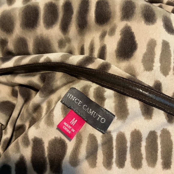 Vince Camuto Leopard Print One-Shoulder Maxi Dress medium - Picture 6 of 6